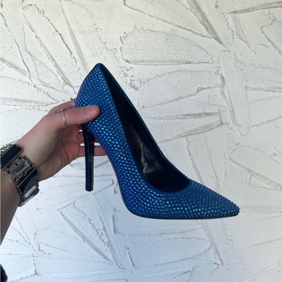 Nine West Blue rhinestone Pumps💎 - Picture 5 of 7